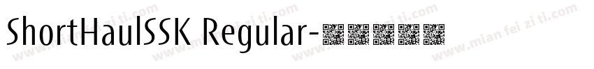 ShortHaulSSK Regular字体转换